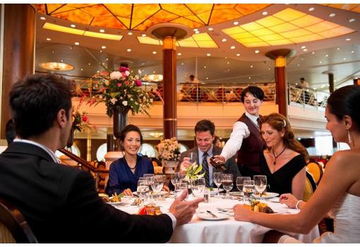 El espectacular Restaurante Trellis con grandes ventanales
